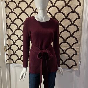 Club Monaco Burgundy Cashmere Knit